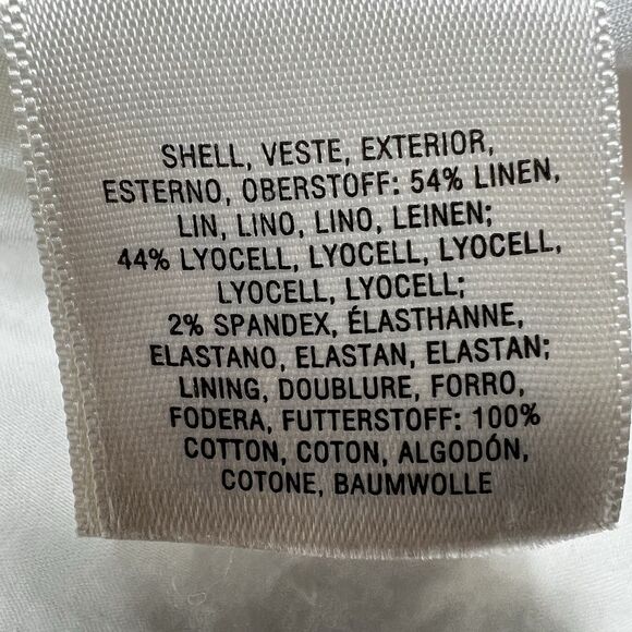 Anthropologie Akemi + Kin Riverine Midi Linen Button Up A Line Skirt Size 4 - Picture 9 of 12